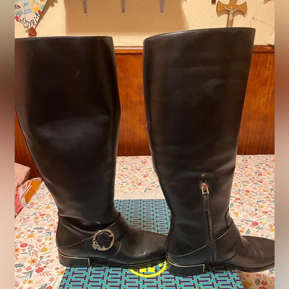 TORY BURCH RIDING BOOT WIDE CALF - Picture 3 of 3